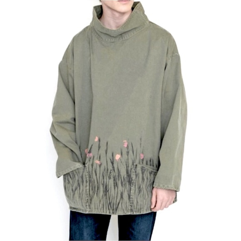 Levi's High Neck Canvas Floral Pullover Tunic